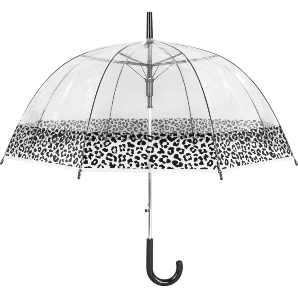 Susino Leopard Print Border Clear Umbrella