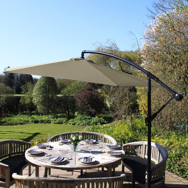 Beige Cantilever Parasol | 300cm wide