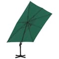 Miniatyrbillede 3 af 7: vidaXL hængeparasol 300x300 cm aluminiumsstang grøn