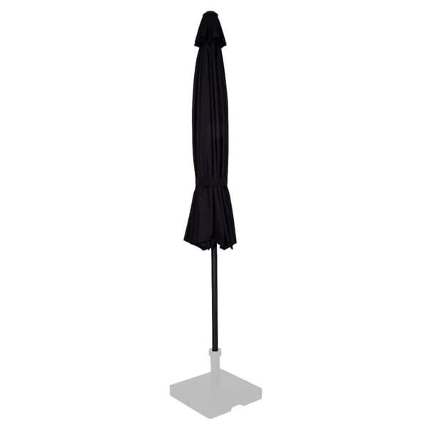 VONROC Premium Stangparasol Recanti Ø300cm - inkl. overtræk - rund | Sort