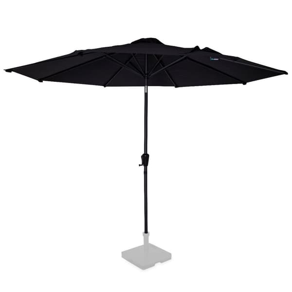 VONROC Premium Stangparasol Recanti Ø300cm - inkl. overtræk - rund | Sort