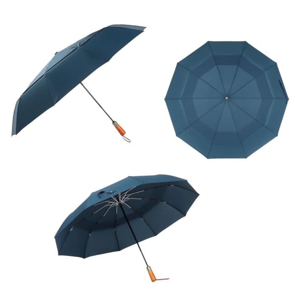 Paraply, Kompakt - 115 cm - Blå