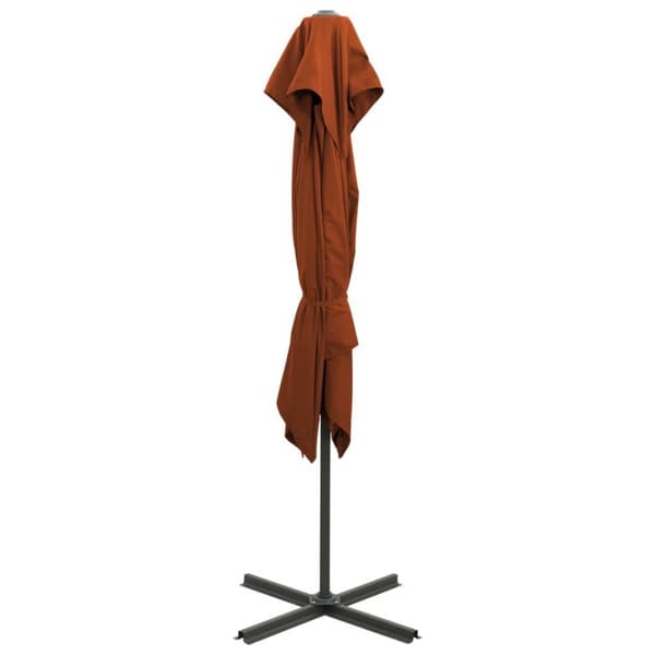 Medina Free Heating Parasol med ventilation Terracotta 250x250 cm