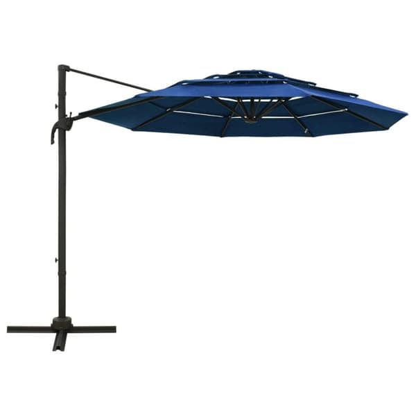 Medina Garden Parasol med ventilation og bar Azure 3x3 m