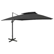 Medina Free Opvarmning Parasol med Ventilation 300x300 cm Sort