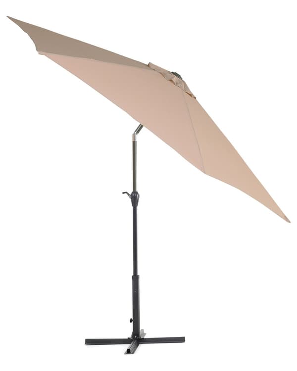 Haveparasol Sandbeige Stof 270 cm Markedsparaply Vejrbestandig
