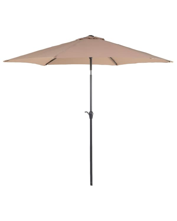 Haveparasol Sandbeige Stof 270 cm Markedsparaply Vejrbestandig