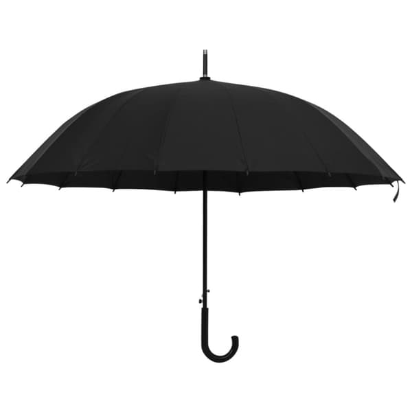 vidaXL paraply 120 cm automatisk åbning sort