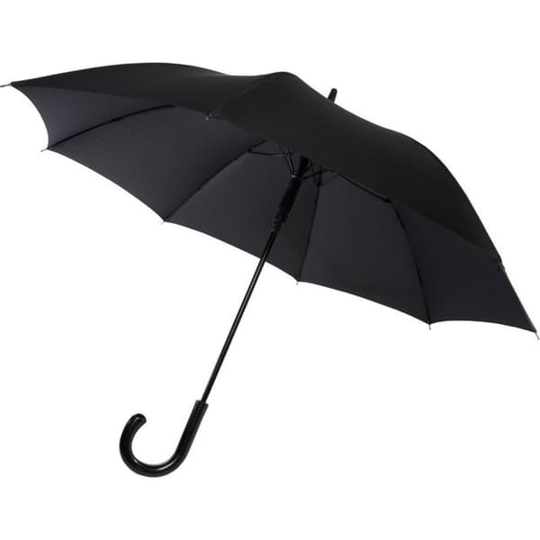 Luxe Fontana Folding Umbrella Solid Black One Size