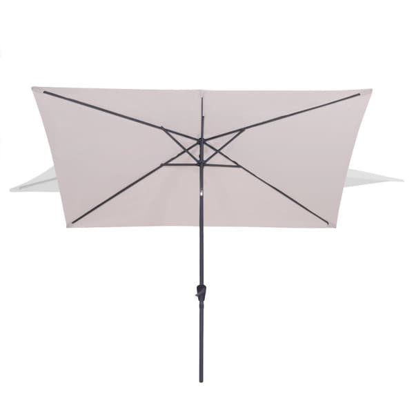 VONROC Premium Stangparasol Rapallo 200x300cm - inkl. overtræk - rektanglær | Beige