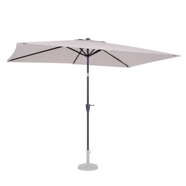 VONROC Premium Stangparasol Rapallo 200x300cm - inkl. overtræk - rektanglær | Beige