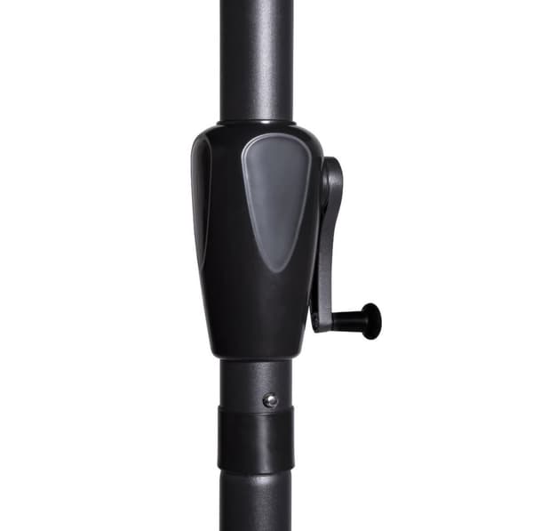 VONROC Premium Parasoll Magione – Halvrund, 270x135 cm, Max UV-Skydd, För Uteplats & Balkong