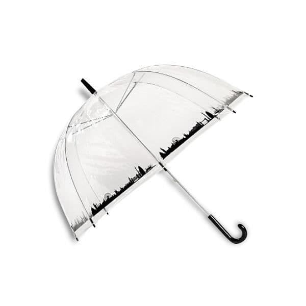 Paraply - Ovanlig stad - Transparent - PVC - 82 cm - Blandat