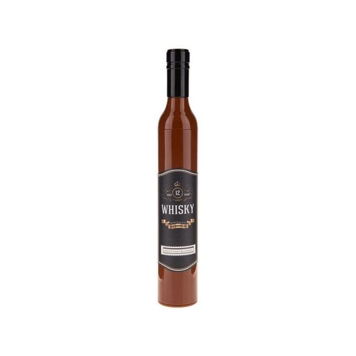 Whiskey alkoholflaska hopfällbart paraply
