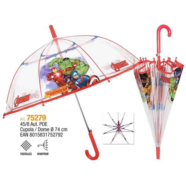 Marvel Avengers transparent automatic umbrella 45cm