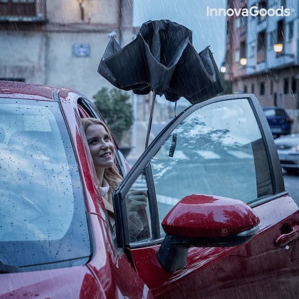 Paraply med omvendt lukking og LED Folbrella InnovaGoods