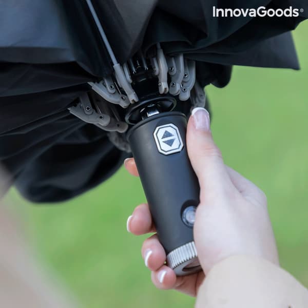 Paraply med omvendt lukking og LED Folbrella InnovaGoods