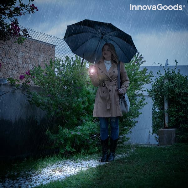 Paraply med omvendt lukking og LED Folbrella InnovaGoods