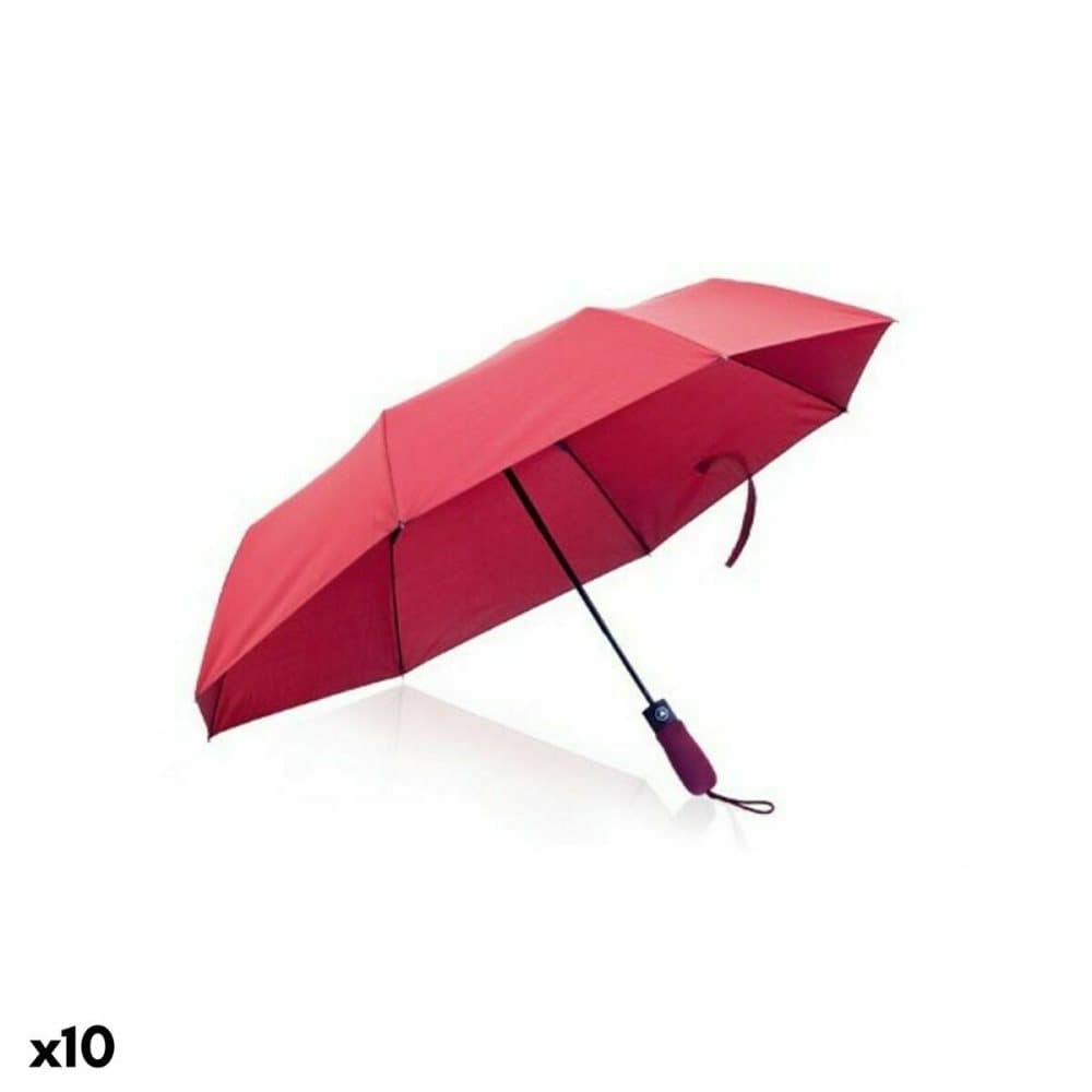 Hopfällbart paraply 143553 (10 antal) - Vinröd