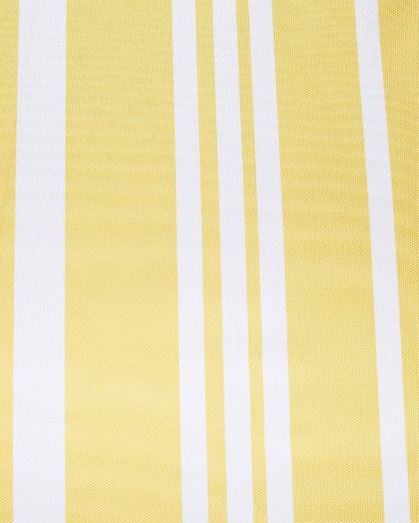 Aurinkovarjo keltainen valkoinen 150 x 210 x 150 cm polyesteri pyökki säädettävä pyöreä hapsut retro boho
