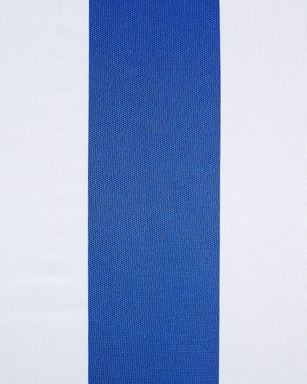 Aurinkovarjo sininen valkoinen 150 x 210 x 150 cm polyesteri pyökki säädettävä pyöreä hapsut retro boho