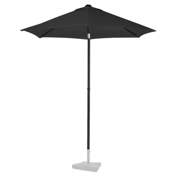 VONROC Premium Stangparasol Torbole Ø200cm - inkl. overtræk - rund | Strandparasol | Sort