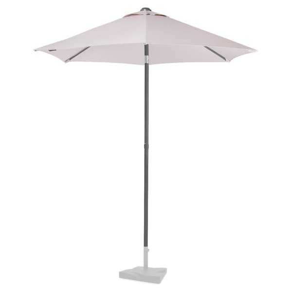 VONROC Premium Stangparasol Torbole Ø200cm - inkl. overtræk - rund | Strandparasol | Beige