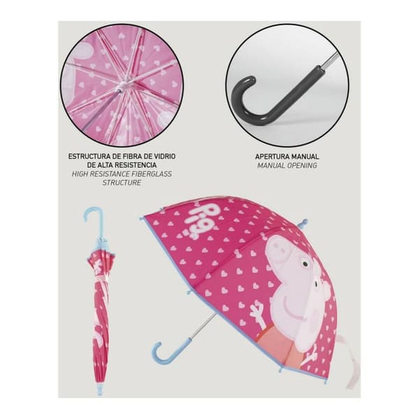 Paraply Peppa Pig Pink (Ø 71 cm)