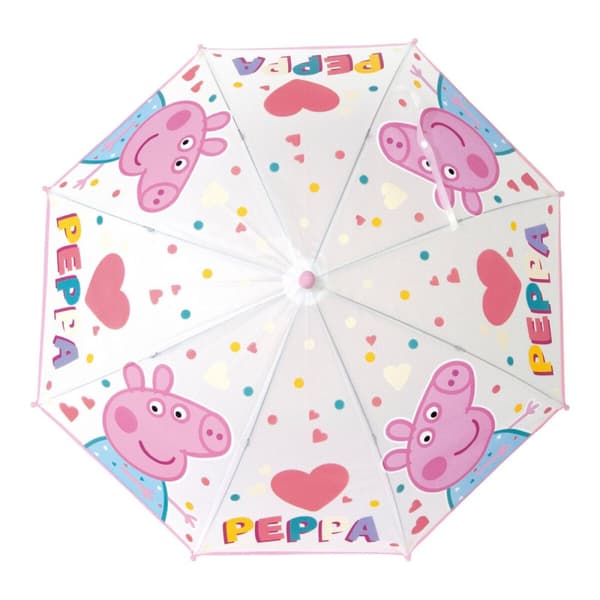 Paraply Peppa Pig Having fun Lyserød (Ø 80 cm)