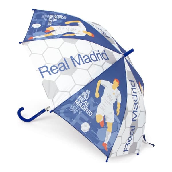 Automatisk paraply Real Madrid C.F. Blå Hvid (Ø 84 cm)