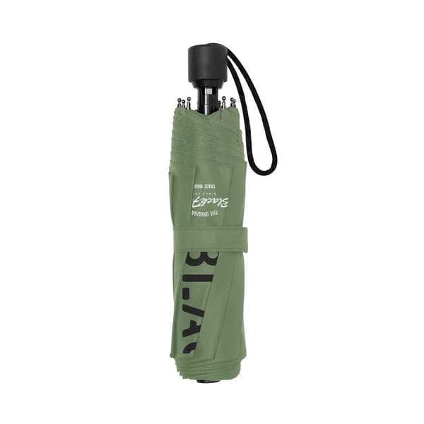 Foldbar Paraply BlackFit8 Gradient Sort Militærgrøn (Ø 98 cm)