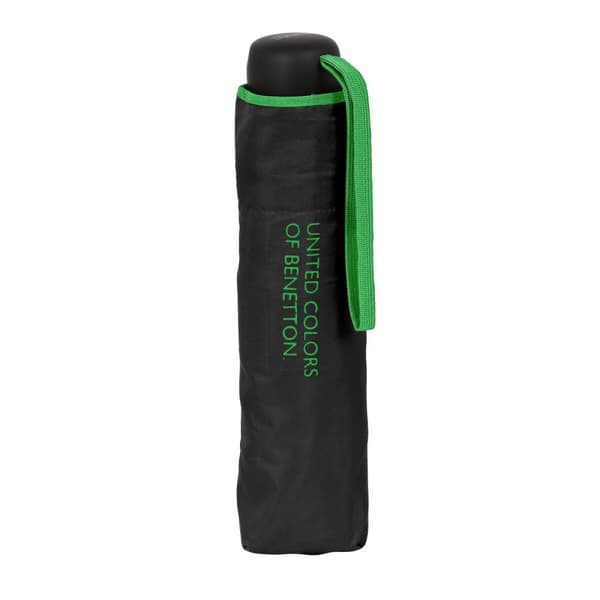 Foldbar Paraply Benetton Sort (Ø 94 cm)
