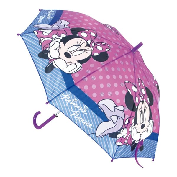 Automatiskt paraply Minnie Mouse Lucky Rosa (Ø 84 cm)