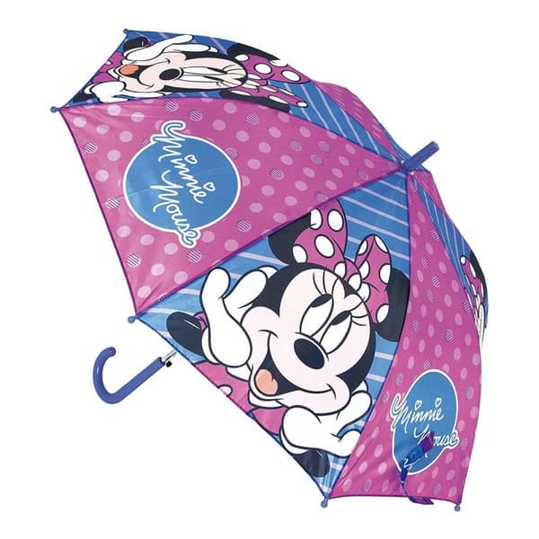 Automatisk paraply Minnie Mouse Lucky Blå Pink (Ø 84 cm)
