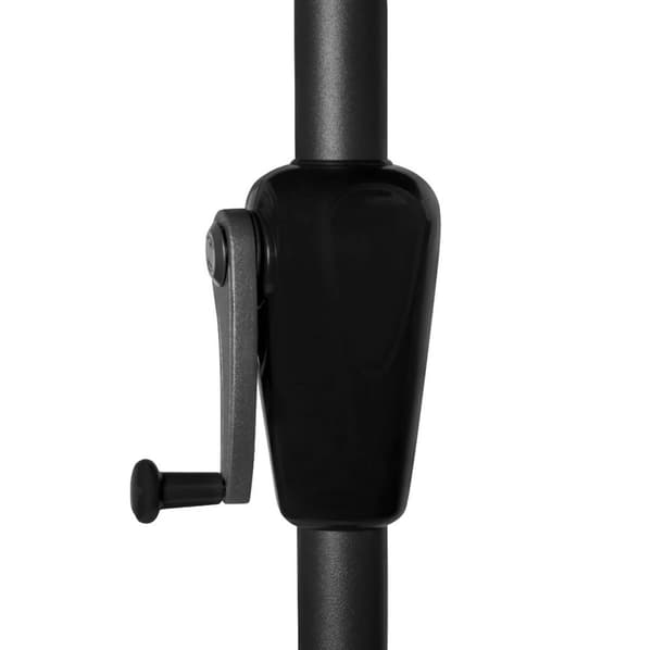 VONROC Premium Parasoll Iseo 460x270cm – Inkl. Parasollfot 26kg, UV-Skydd 50+ och Vevhandtag