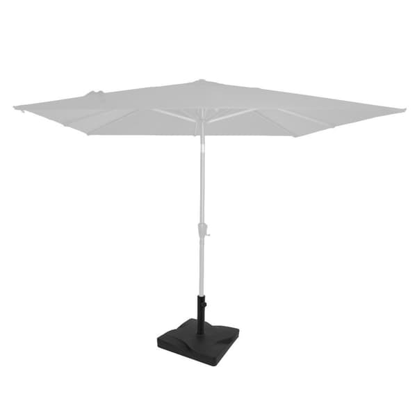 VONROC Parasolfod - Vierkantet - 42x42cm - 20kg | Til stangdiametre: 35mm - 38mm - 48mm | Sort