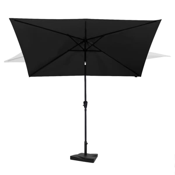 VONROC Parasoll Rapallo 200x300cm – Komplett Set med 20kg Parasollfot – 50+ UPF Skydd – Vinklingsbart Parasoll för Utomhusbruk