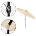 Miniatyrbillede 7 af 9: Parasol - vandtæt polyester - vipbar - 300 cm - beige