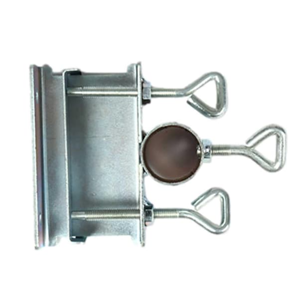 Dekk paraplyklemme, Patio Paraply Stand Clip, Balkong Parasoll Holder Sølv
