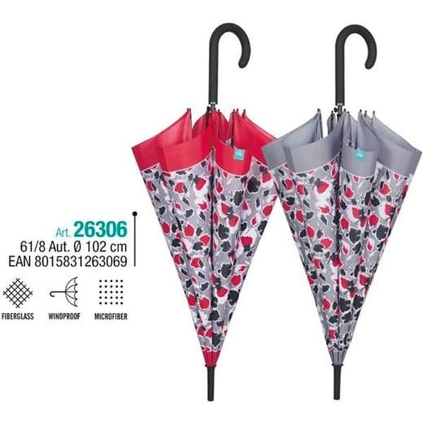 Paraply Perletti 61/8 Cvetlice Mikrofiber 102 cm
