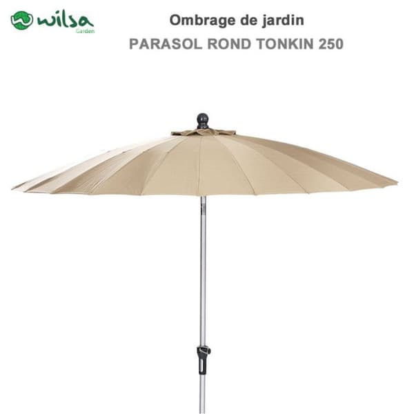 Runt parasoll "Tonkin" 250 cm Wilsa Garden