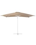Miniatyrbillede 5 af 11: Hængeparasol Beige Hvid Polyester Aluminium ø 235 x 250 cm Firkantet Kæmpe Parasol med Tilt Vippefunktion UV-bestandig Moderne til Haven