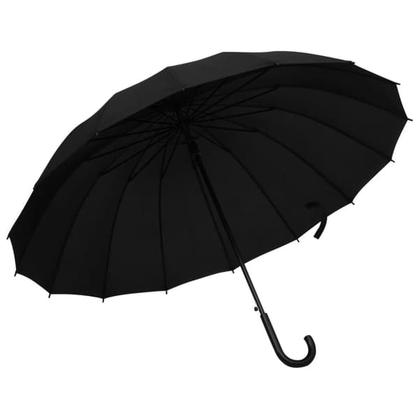 vidaXL Paraply automatisk svart 120 cm -  Parasoll & paraplyer