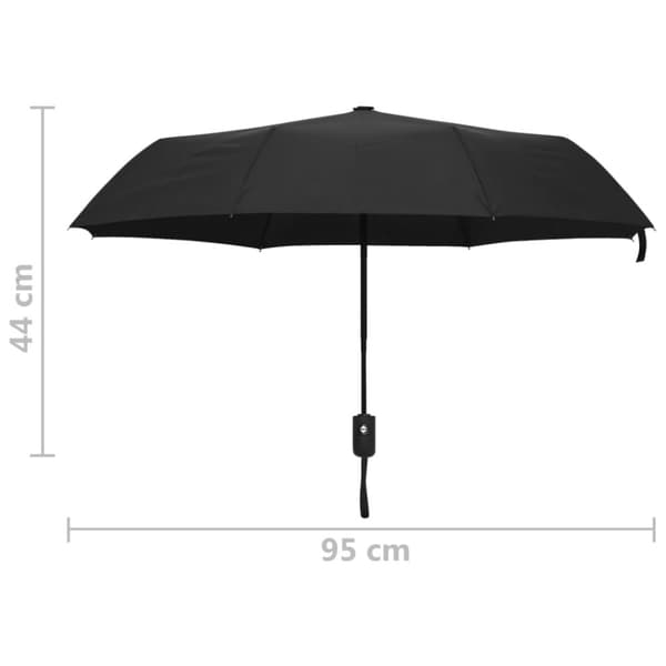 Parasoll & paraplyer - Living Paraply automatisk hopfällbart svart 95 cm