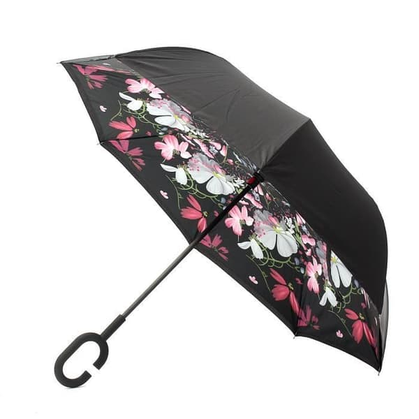 Paraply - C - Blomster Demon Mönster - Automatisk - Anti-UV - Handsfree