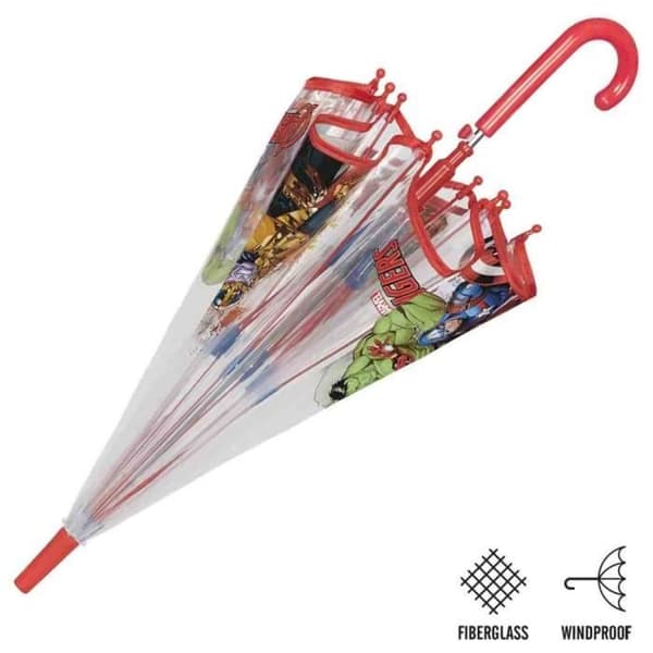 Barnparaply Avengers Campana - transparent - 5x67x5 cm