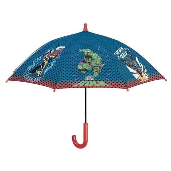Marvel paraply Avengers 76 cm pojkar blå/röd