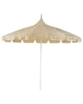 Miniatyrbillede 1 af 8: Haveparasol beige polyesterstof hvid aluminiumsrør ⌀ 245 cm moderne stil udendørsbrug