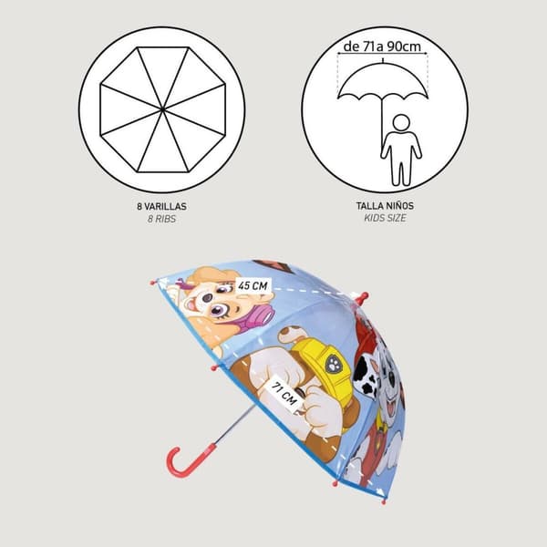 Sateenvarjot The Paw Patrol Ø 71 cm 45 cm
