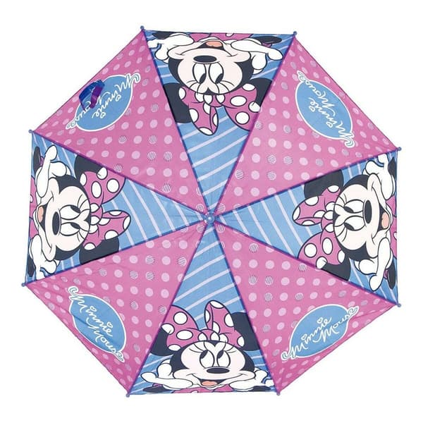 Automatisk paraply Minnie Mouse Lucky Blå Pink (Ø 84 cm)